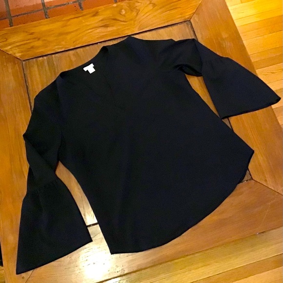 2 for 20! J. Crew factory popover blouse with bell sleeves S - Picture 2 of 6